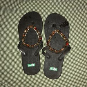 Sanuk Shoes - Sanuk beaded flip-flops Sanuk Shoes - Sanuk beaded flip-flops